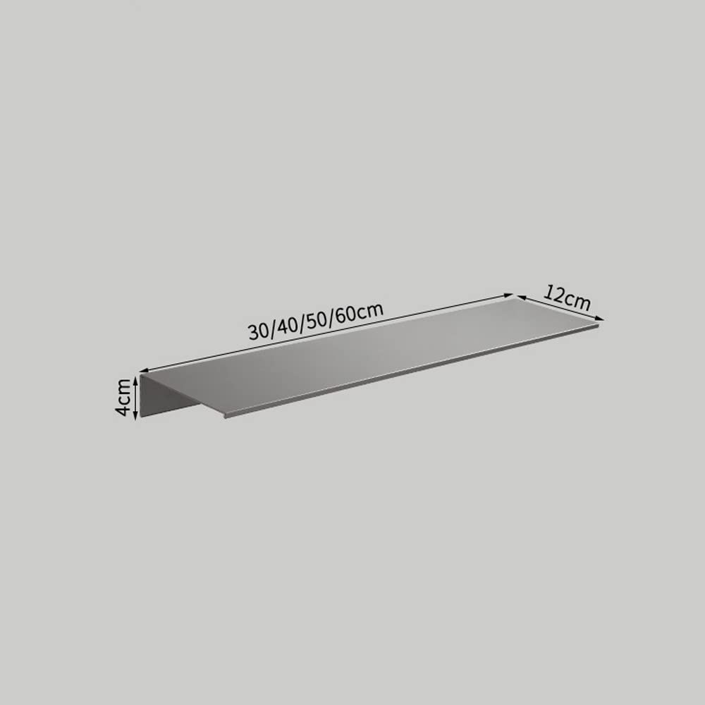 Estante de baño Espacio de engrosamiento Estantes de almacenamiento de aluminio Carrito de ducha Estantes de Metal Accesorios de cocina para baño Colgante Estantes de baño grises Organizado