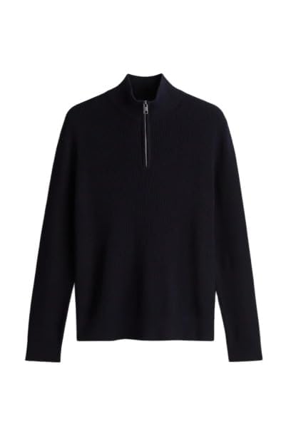 A to Z CREATION Solid Half Zipper Long Sleeve Winter Wear Pull On Sweatshirt for Mens