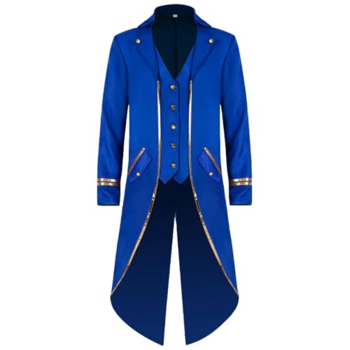 Tailcoat gótico victoriano y disfraz medieval para cosplay de Halloween