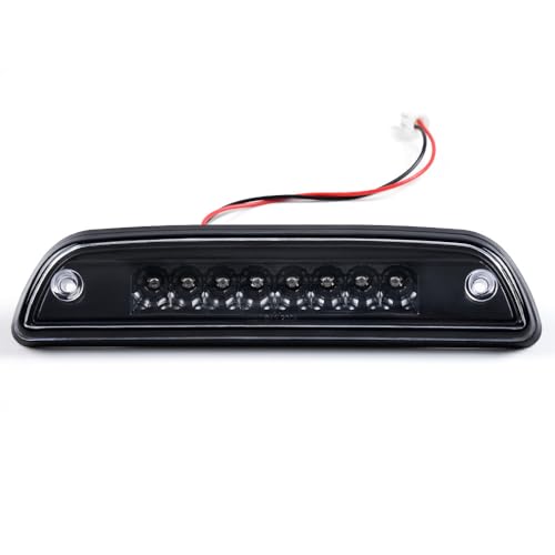 MOUTUX LED 3rd Third Brake Light Compatible with Toyota Tacoma 1995-2015 High Mount Light Lamp Signal Stop Cargo Tercera luz de freno Clear Lens Black Housing by MOTUX - Used condition - US$18.97