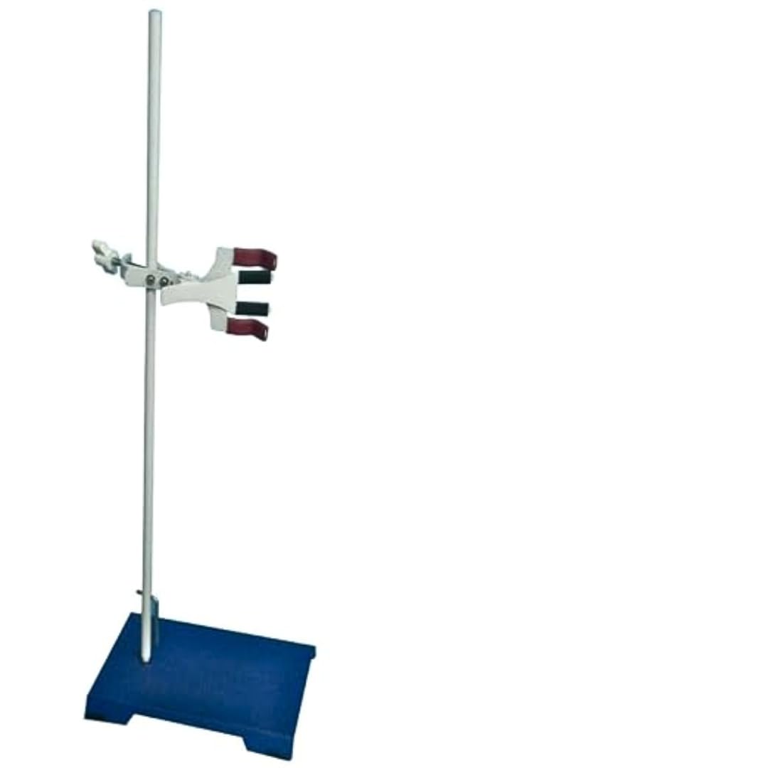 ISKO Burette Stand |Retort Stand with Clamp Sheet Metal 10 x 6 Rod 30" (1 Set)-image-10