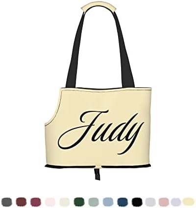 Custom Pet Carrier, Custom Dog Cat Carrier Bag, Personalized Pet Carrier Tote Bag with Name - Multicolor Foldable Puppy Carrier Purse Hangbag for Pet, Dog Mom Tote, Soft-Sided Pet Bag for Traveling
