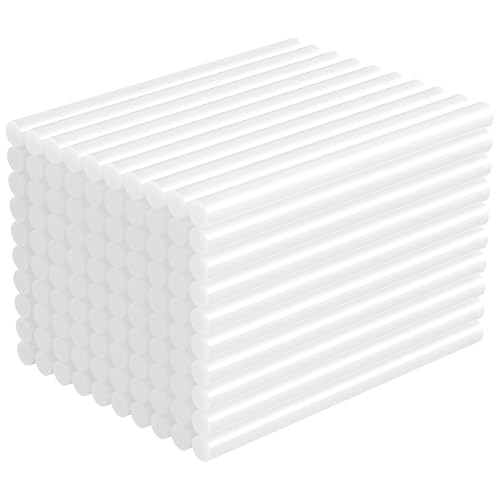 Riloventa 200 pièces Colle Chaude 7 x 100 mm, Bâton de Colle Transparents Universels pour Pistolet à Colle Chaude, Bâtonnets de Colle Chaude Séchage Rapide pour Bricolage, Artisanat, Réparations