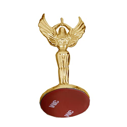 Image of Goddess Hood Ornaments for Cars Angel Logo Car Front Bonnet Stand Cars Metal Stickers Universal 3D Emblem Badge Auto Sticker Symbol Ornament for Trucks Vehicle (Goddess Golden)