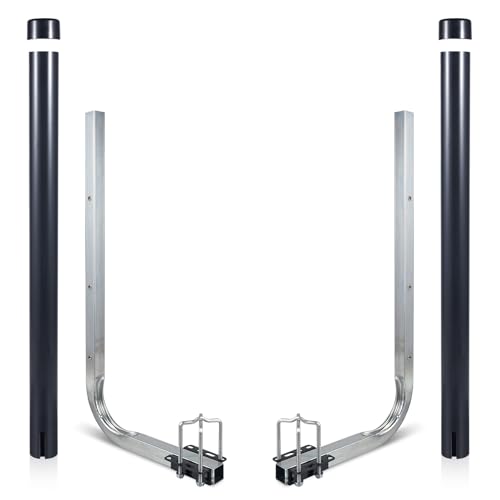 Yorovent Boat Trailer Guides Rustproof Galvanized Steel 40”/48”/60”(BK)