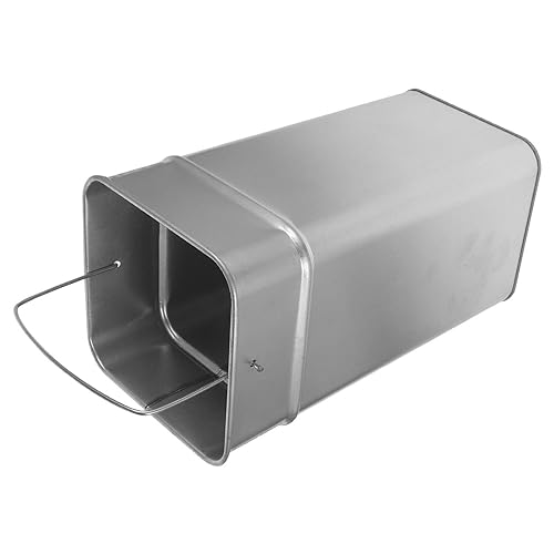 Cabilock Trash Can Inner Bucket Replacement Metal Trash Bin Inside Bucket Galvanized Iron Bucket Kitchen Compost Bin Recycling Bin Waste Basket with Handle
