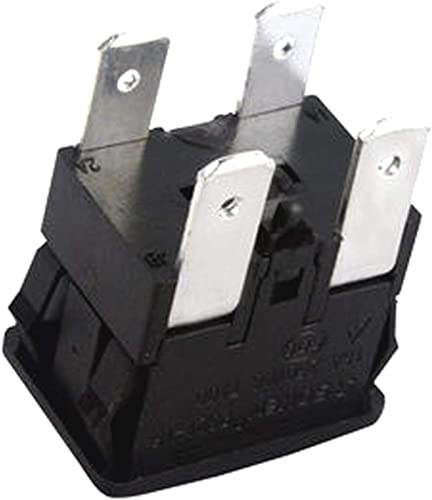 Interrupteur à bascule rouge 4 broches 250V 15A PS21-16 pour circuit