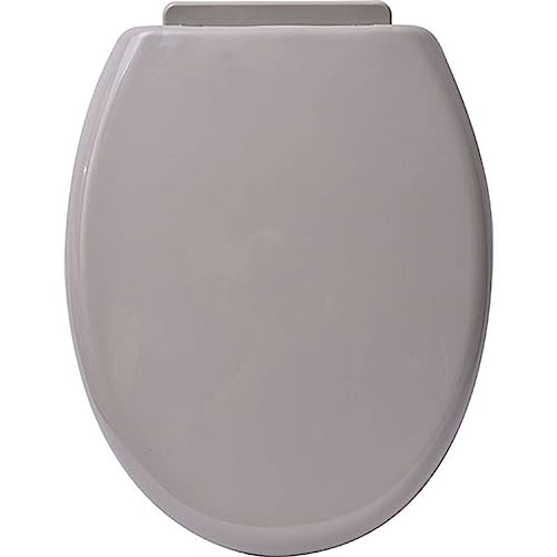Tendance - Abattant WC PP 18 Pouces Attaches Plastiques - Taupe - Salle de Bain - Abattants...