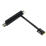 Loigohon PCIeアダプターケーブル 16x – 270度回転 2倍長 グラフィックカード用電源コネクタ テスターエクステンダー