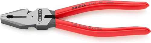 KNIPEX Kraft-Kombizange mit Kunststoff überzogen 180 mm, 02 01 180 – Ansicht 1