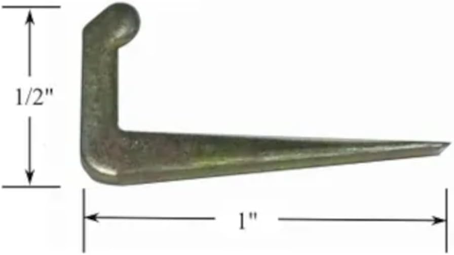 Small Brass Plated Tenter Hooks - 25 Pack