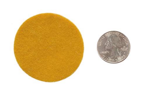 Image of Playfully Ever After Mustard Yellow Craft Felt Circles (2 Inch - 44pc)