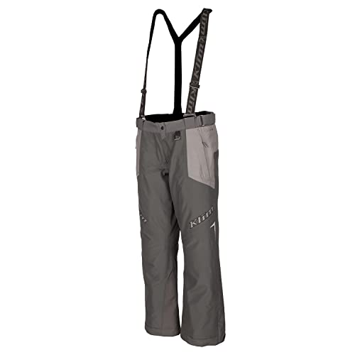 KLIM Women's Spark Winter Insulated Snowmobile Gore-Tex Pants Short Medium - Asphalt - Castlerock Gray