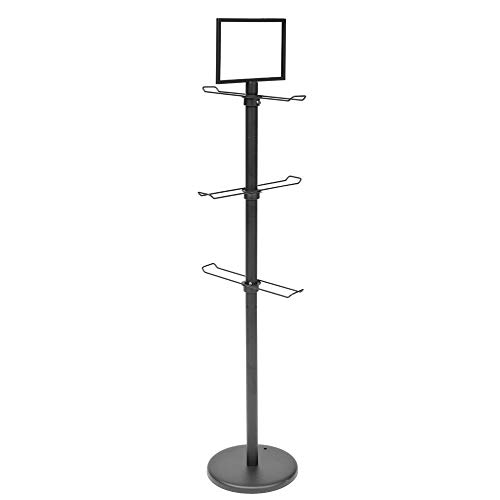 Mobile Merchandisers Tote Bag Rack 3 Tier 57 3/4"H Black