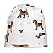 Airedale Terrier Dog Knit Hats Warm Winter Hats Fashion Beanies Cap Slouchy Skull Cap for Women and Men