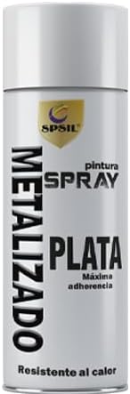Spray de Pintura Metalizada Plata 400 ml
