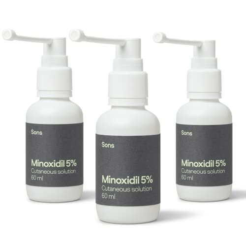 Sons Minoxidil 5% Solution & Hair Growth Shampoo for Men. Hair Regrowth Treatment. DHT Blocker Citrus Head Wash with Caffeine. Hair Thickening & Anti-Dandruff Formula. 3 Month Supply. Made in Europe - Image 2
