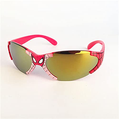 Lsdnlx Gafas de Sol,Niños Gafas de Sol   Niño Bebé Recubrimiento de Seguridad Moda   Hombre araña para niño UV400 Cover