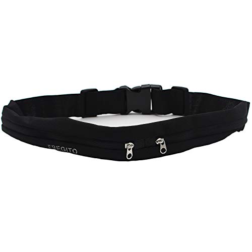 FREGITO Waterproof Running Belt - Soft - Breathable - Smooth - High Capacity