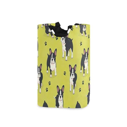 Jihqo Laundry Hamper Basket St Patrick's Clover Pattern Collapsible Nursery Storage Bin Waterproof Clothing Baskets for Home Bedroom Bathroom Washing Room