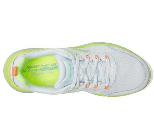 Image of Skechers Womens D'lux Walker 2.0 Neon Sites | Walking Shoes