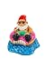 Bigmouth Inc Donut Worry Be Happy Garden Gnome, 7-inch Tall Funny Lawn Gnome Statue, Garden Donut Decoration