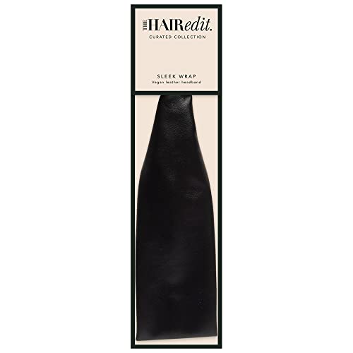 The Hair Edit Black Sleek Wrap Vegan Leather Headband #TOP12