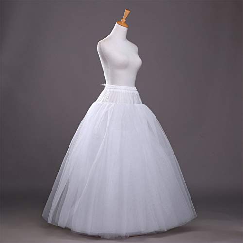 Petticoats for Women Hoopless Petticoat Crinoline Skirt 4 Layers Floor Length Ball Gown Slips for Wedding Dress2