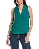 Teal Green Sleeveless Linen Pullover by Bella Dahl