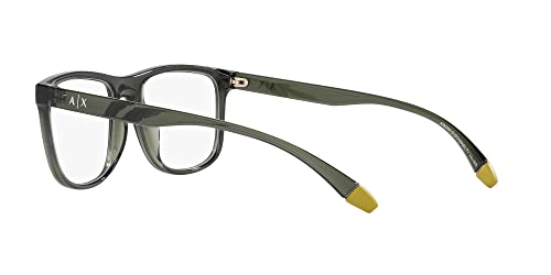 Image of Armani Exchange mens Ax3101u Universal Fit Square Prescription Eyewear Frames