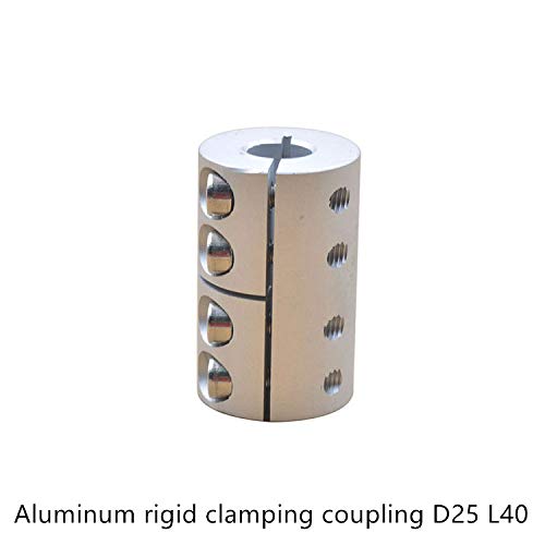 WAAZVXS Coupler D25 L40 Hole Minimum 2mm Maximum 8mm Rigid Coupling Shaft for CNC Stepper Motor Carving Machine (Inner Diameter : 6mm to 12mm)