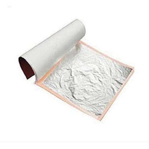 Freshtige Edible Chandi Vark / Silver Leaf Jumbo Sized Sheet / German Finest Silver Leaves for