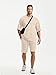 JMIERR Mens 2 Piece Outfits Oversized Casual Summer Shorts Set Raglan Sleeve T-shirts & Workout Short Suits for Men 2026, Cream M