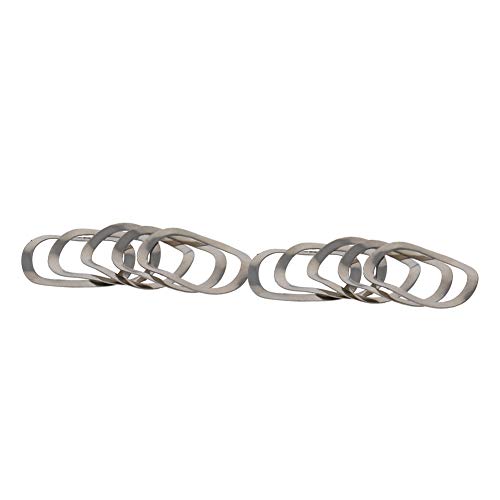 MroMax 304 Stainless Steel Wave Spring Washer-1.22" x 0.98" x 0.01"(ODxIDxT) Sealing Gasket for Screw Bolt Metallic for Home Decoration, Outdoor Construction Silver 10PCS