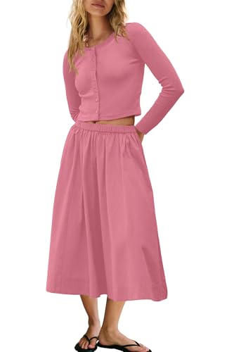 Panadila Womens 2 Piece Lounge Sets Matching Vacation Outfits Ribbed