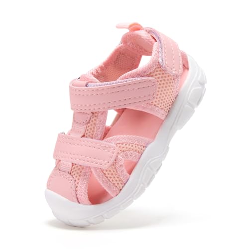 Image of BMCiTYBM Baby Boy Girl Closed Toe Summer Toddler Sandals Lightweight Shoes Infant Non-Slip First Walking Sneakers 6 9 12 18 24 Months 2-3 Years