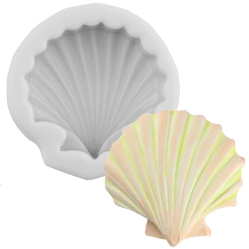 MINFEIDMS Seashell Silicone Mold Seashell Fondant Chocolate Molds