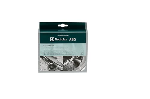 Electrolux M2GCP601 Clean & Care 3 in 1 – Decalcificante, Sgrassante e Igienizzante Universale per Lavatrice e Lavastoviglie – 6 Bustine in Polvere