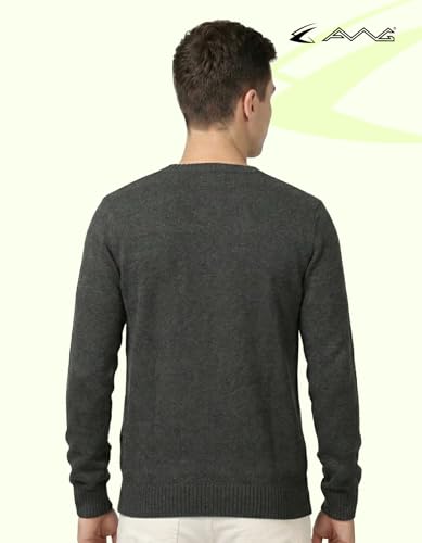 Image of AWG ALL WEATHER GEAR Men's Woolen V-Neck Full Sleeve Sweater