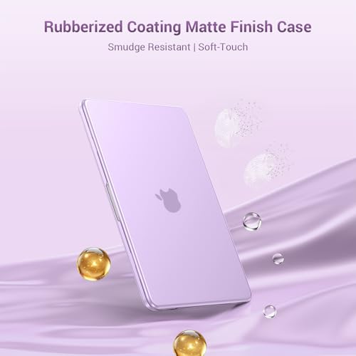 Image of MOSISO Compatible with MacBook Neo Case 13 inch 2026 Release Model A3404 with A18 Pro Chip, 4 in 1 Kit Precision Fit Crack & Scratch Resistant Protective Hard Shell Case Cover, Purple