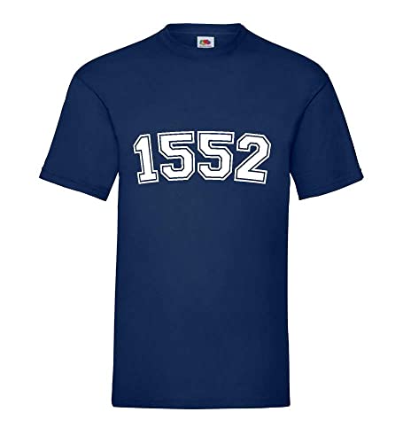 T-shirt pour homme bleu marine XXXL modèle 1552 basique
