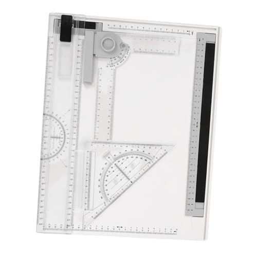 HOMSFOU 1 Juego De Tablero De Dibujo Herramientas De Diseño Gráfico Tablero De Dibujo Tablero De Dibujo con Barras Paralelas Suministros De Arquitectura Regla De Arquitectura