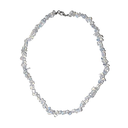 Collier opale synthétique baroque 60cm idée cadeau d'anniversaire mémorable