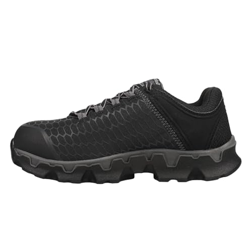 Image of Timberland PRO Men's Powertrain Sport Alloy Safety Toe Industrial Athletic Work Shoe, Black /Grey, 11