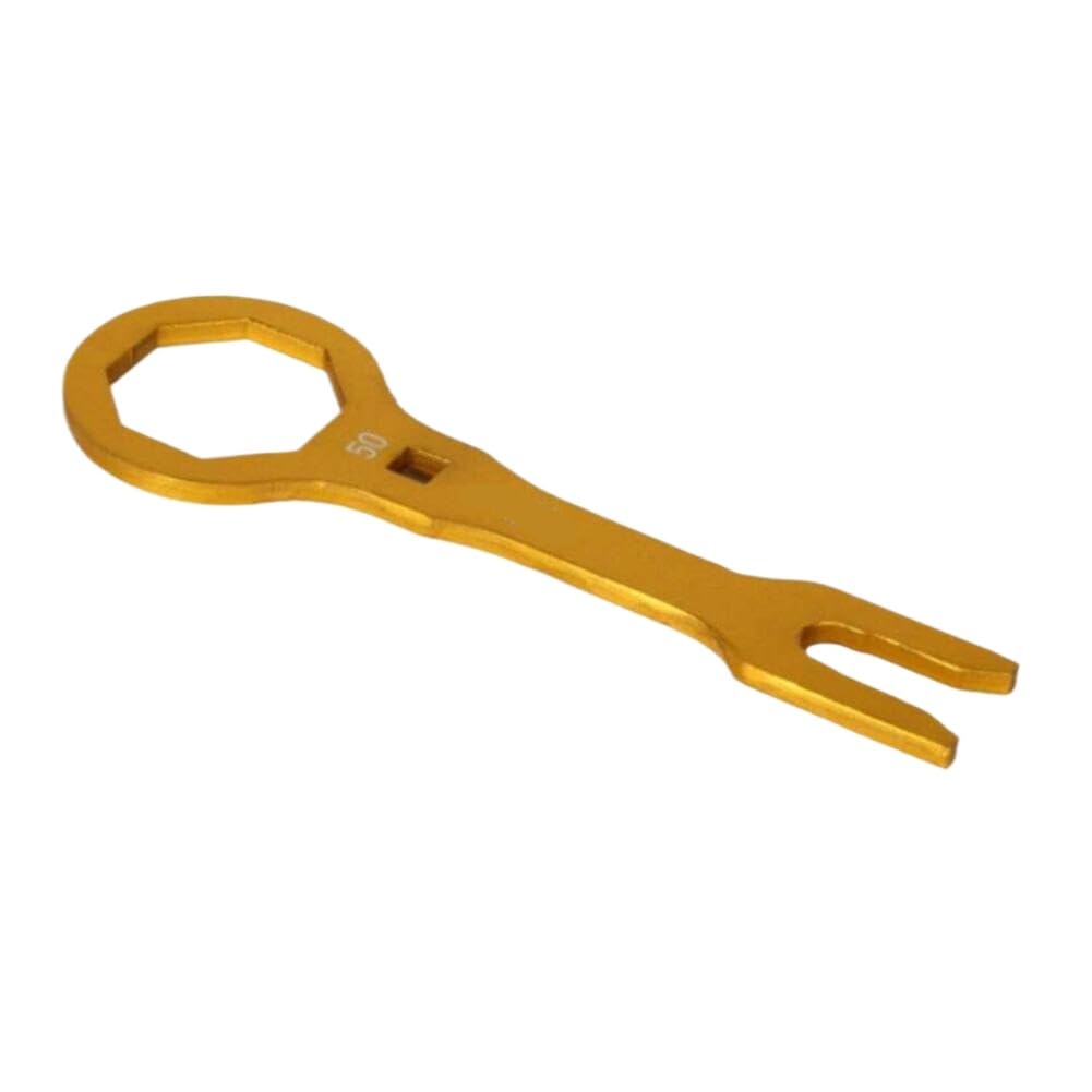 Eragtavgs Gold Bike Fork Cap Wrench 50Mm Dual Removal Chamber Tool Compatible With Crf 250R 450R 250Rx 450Rx 250X 450X 450L 450Rl(Gold)