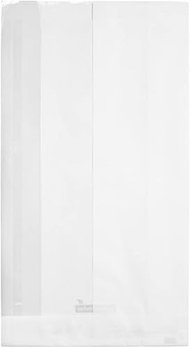 Miniatura 2 de Restaurantware Bag Tek - Bolsas de papel de 6 x 2.75 x 11.5 pulgadas para aperitivos, 100 bolsas de papel grandes para pan, desechables con ventana