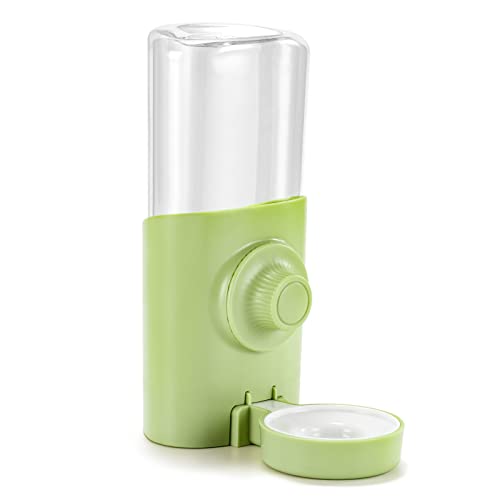 Sertay Hamster Trinkflasche Mit Halter - 80ml Wasserspender Aus Holz | Für Kleintiere & Kaninchen