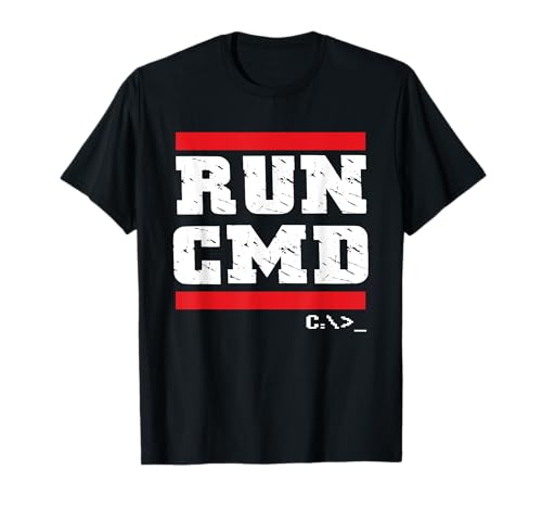 Run CMD | Codificador programador | Nerd de computadora Camiseta