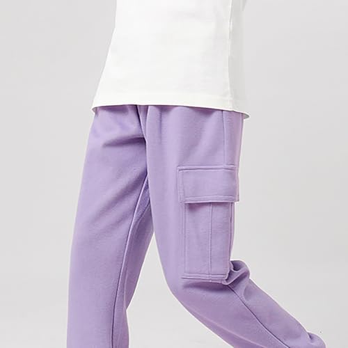 Boys Girls Hip Hop Trousers Kids Cargo Pants Elasticated Jogger for Streetwear Dance High Waist with Multi Pockets3