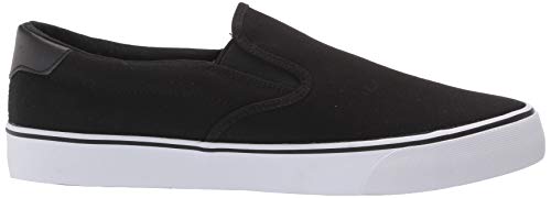 Lugz Mens Clipper Classic Slip-On Fashion Sneaker, Black/White/Black, 8 Us #TOP5